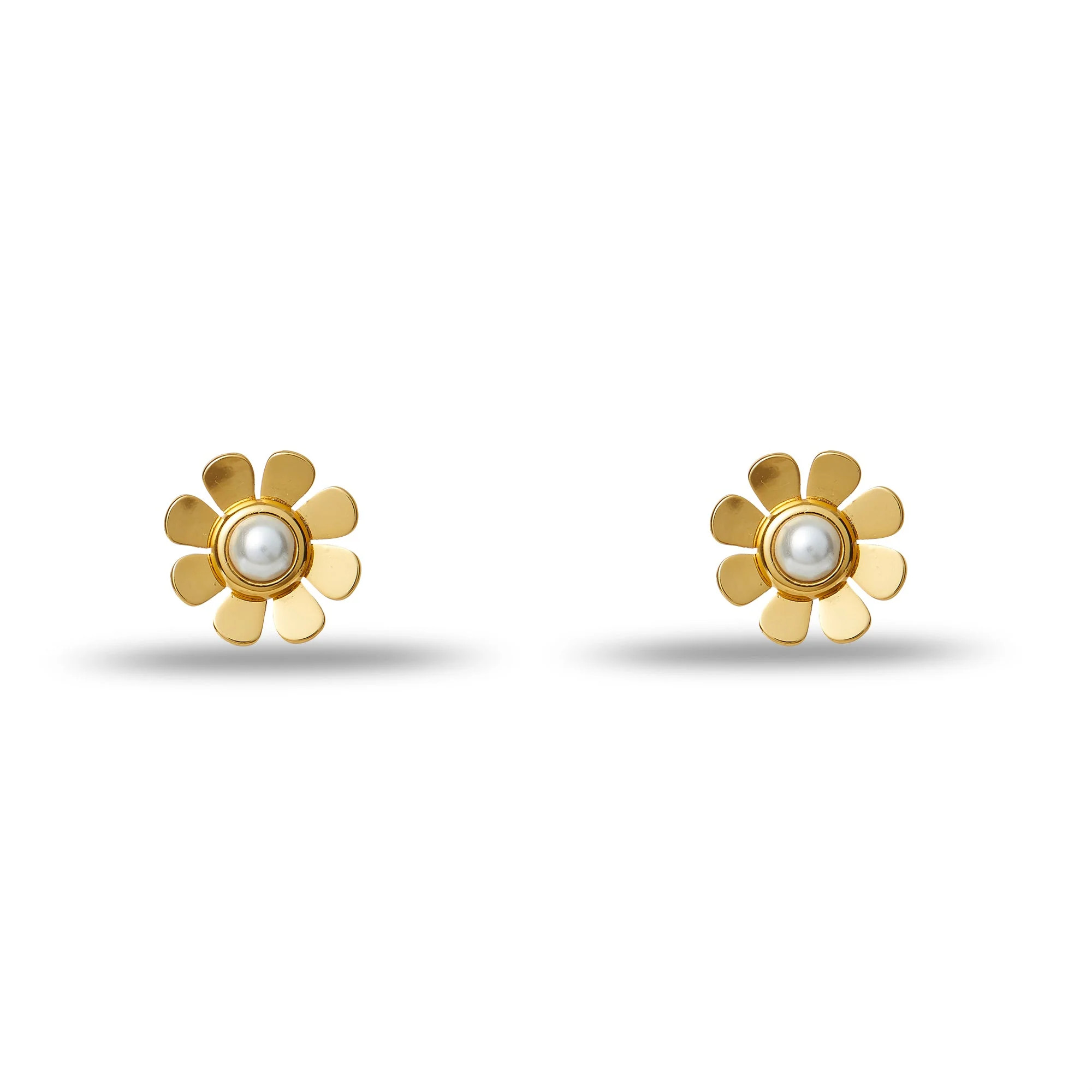 GOLD DAISY STUD EARRINGS | LELE SADOUGHI