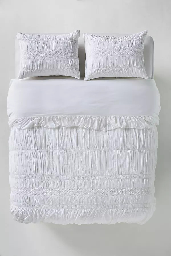 Mariella Cotton Pintuck Duvet | Anthropologie (US)