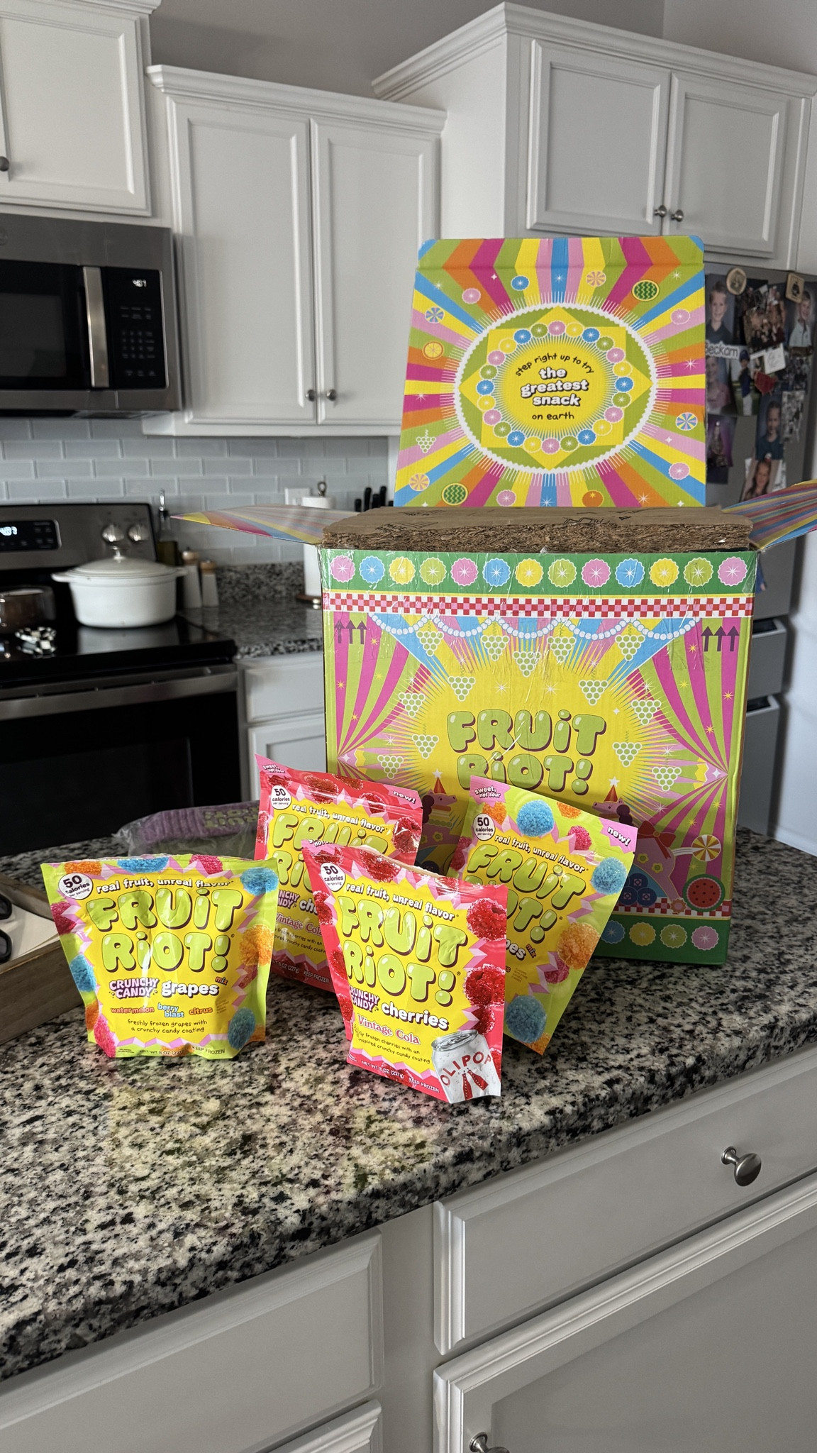 Fruit riot!!  My favorite snack!! 