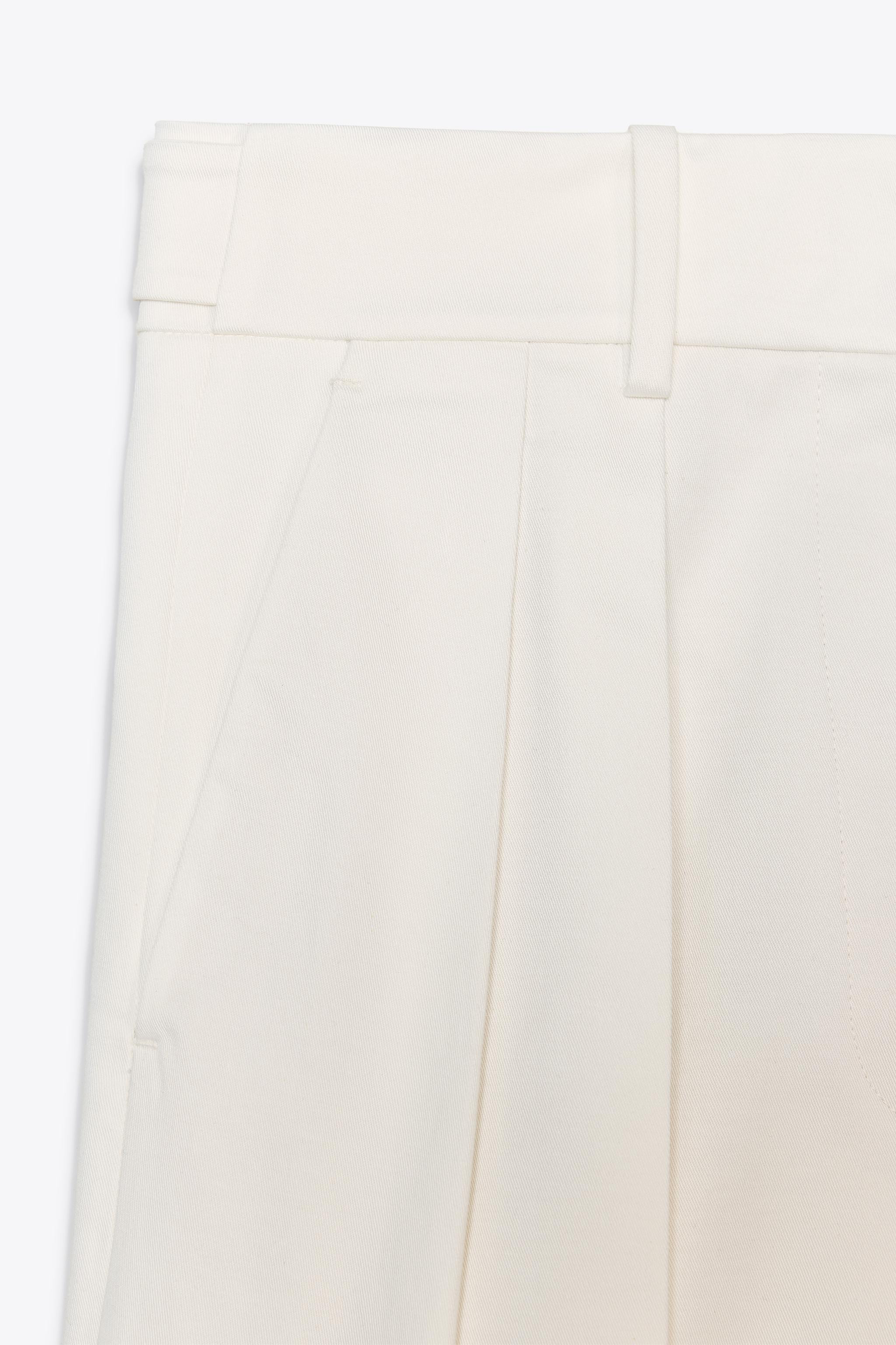 ZW COLLECTION TWILL DARTED TROUSERS | Zara UK