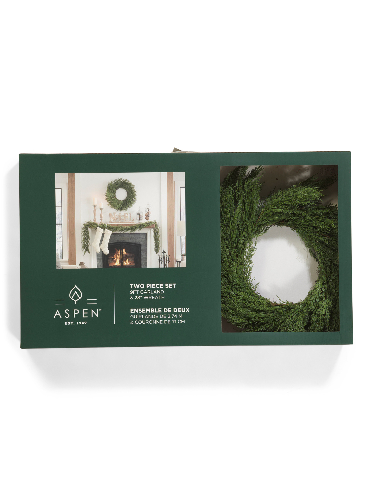 2pc Wreath And Garland Set | TJ Maxx