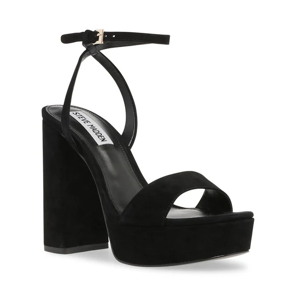 LESSA BLACK SUEDE | Steve Madden (Canada)