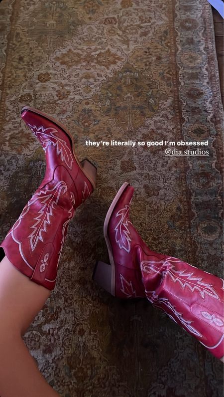cowboy boots❗️in the color of the szn ❗️🤠 Round these up before they’re gone

#LTKshoecrush #LTKHoliday #LTKstyletip