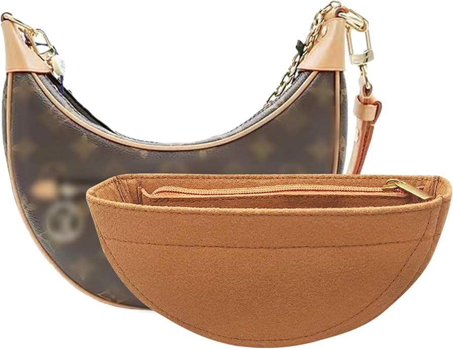 Purse Organizer for Loop Hobo Bag Organizer Insert - 2mm Felt Handbag Insert Y096-camel | Amazon (US)