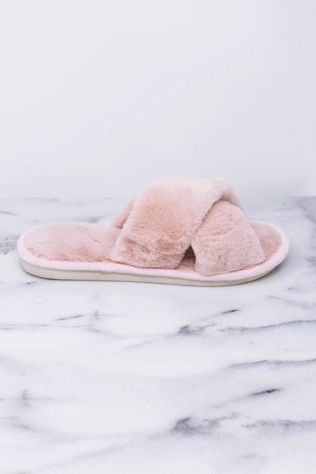 Dreaming Of Winter Mauve Fuzzy Slippers | The Pink Lily Boutique