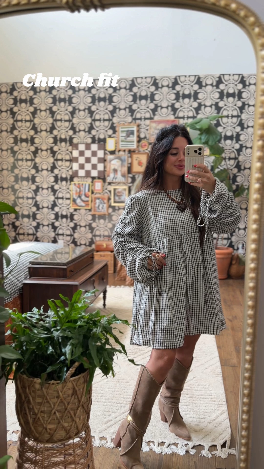 I’ve had a lot of request for Church  outfit info… Put hair so look at my Sunday love this dress so much and also the customizable please if you pull the string, it tightens the detail on the sleeve. Wearing a size medium definitely could have done a small. Also these Amazon boot are so good.

#LTKgrwm #LTKootd #LTKvlog
