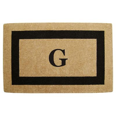 Classic Border Monogrammed Coco Door Mat | Frontgate