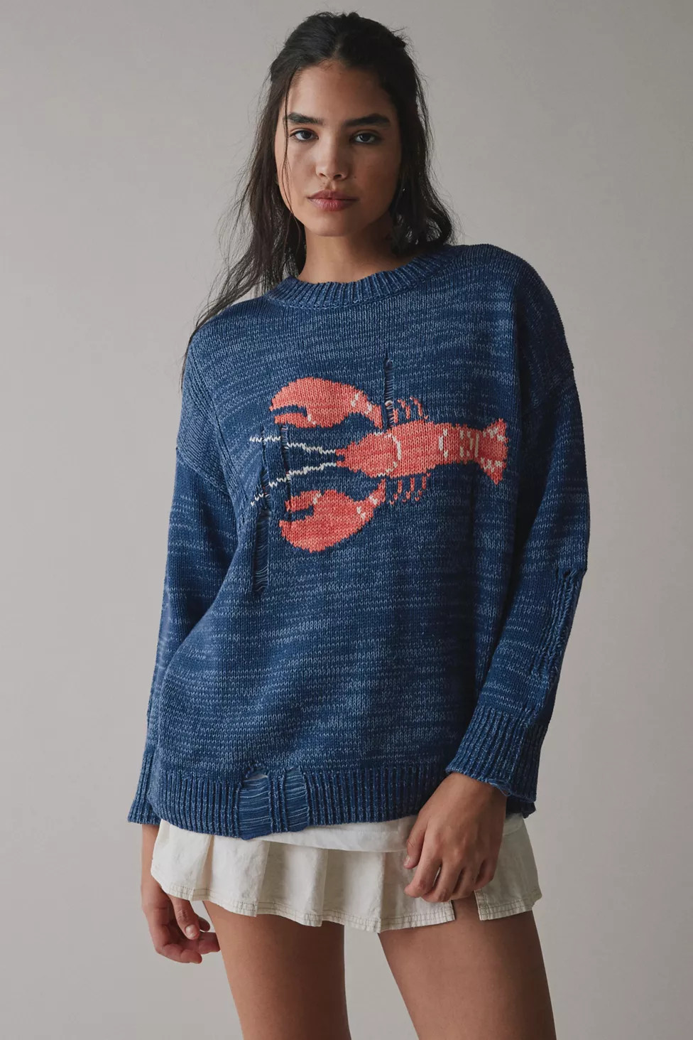 BDG Kurt Lobster Graphic Distressed Sweater | Urban Outfitters (US and RoW)