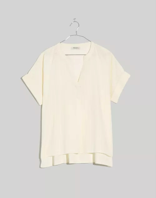 Lakeline Popover Shirt in Clip-Stripe | Madewell