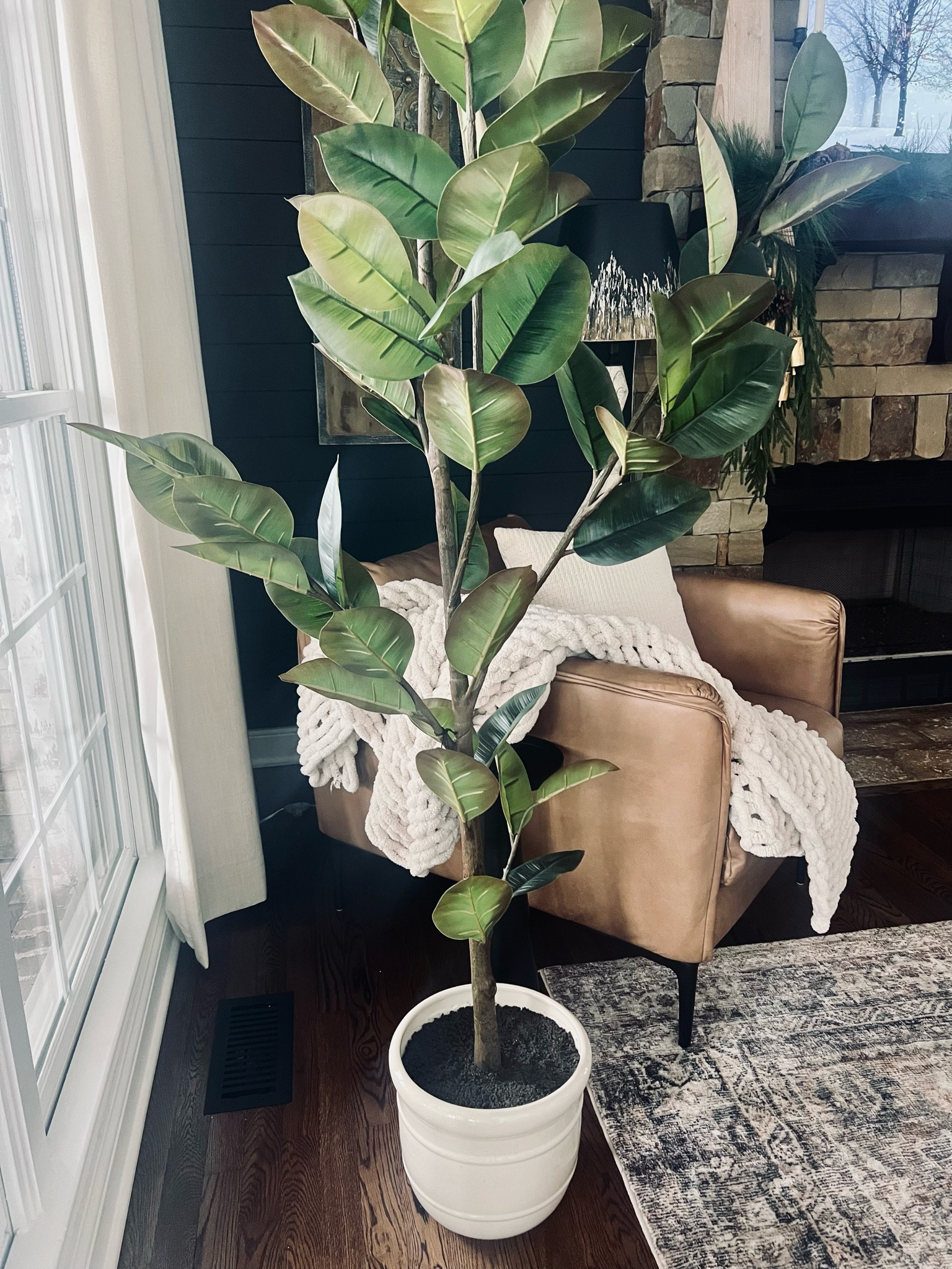 “Adding the perfect touch of greenery with this stunning faux tree 🌿✨I can’t keep any plants alive , so this faux one is perfect ! Shop this beautiful piece through my [LTK link]! #homeinspo #fauxplants #LTKhome”

#LTKStyleTip #LTKHome #LTKOver40