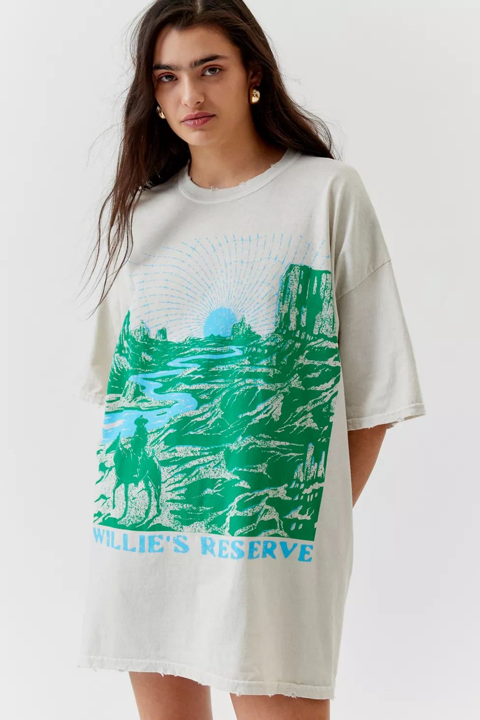 Willie's Reserve Cowboy Distressed Tee | Urban Outfitters (US and RoW)