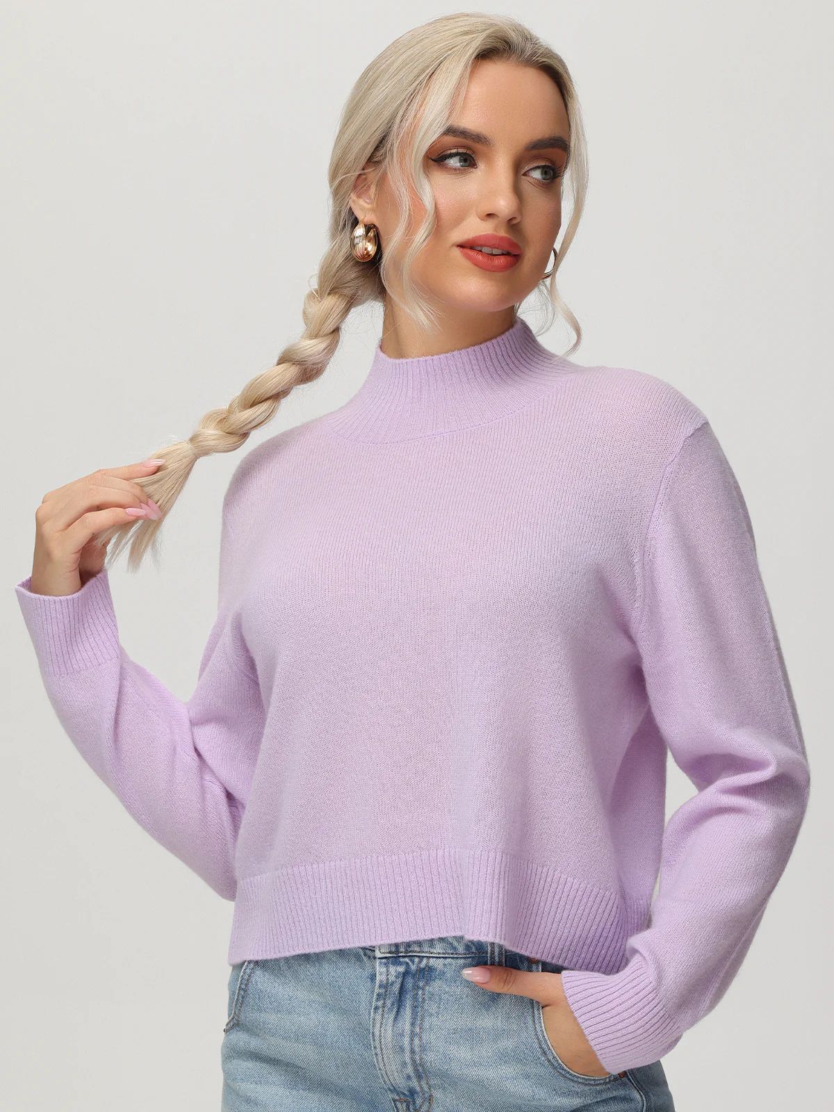 525 Cashmere Mockneck Pullover | 525 America