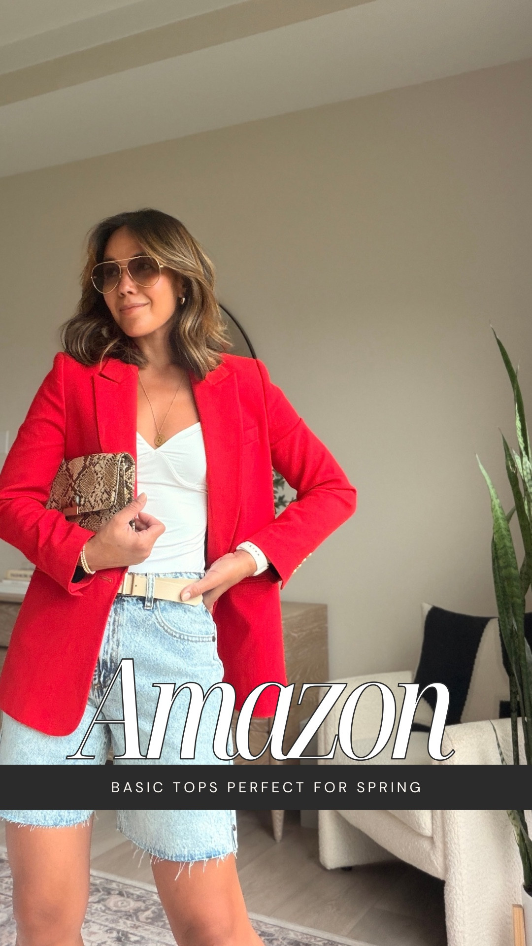 Spring Basics Series — the white top you’ll reach for on repeat.

This spaghetti strap tank is double-lined with a buttery soft feel and a flattering V neckline with subtle seamed cups that give it shape without feeling restrictive. The fit is smooth and form-hugging, and the adjustable straps make it easy to get just the right fit.

I styled it two ways here—paired with long denim shorts, a tailored blazer, and heels for a polished look, and with a floral skirt and heels for something lighter and more feminine. Just as easy to layer as it is to wear on its own.

From Amazon, comes in multiple colors. Wearing a small, true to size.



#LTKootd #LTKWorkwear #LTKgrwm