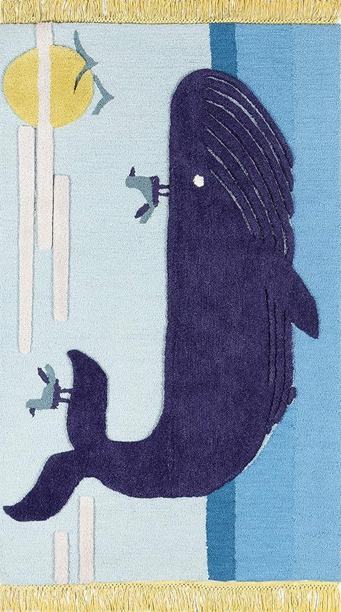 Novogratz by Momeni Atticus Noah Area Rug, 4' X 6', BLUE | Amazon (US)