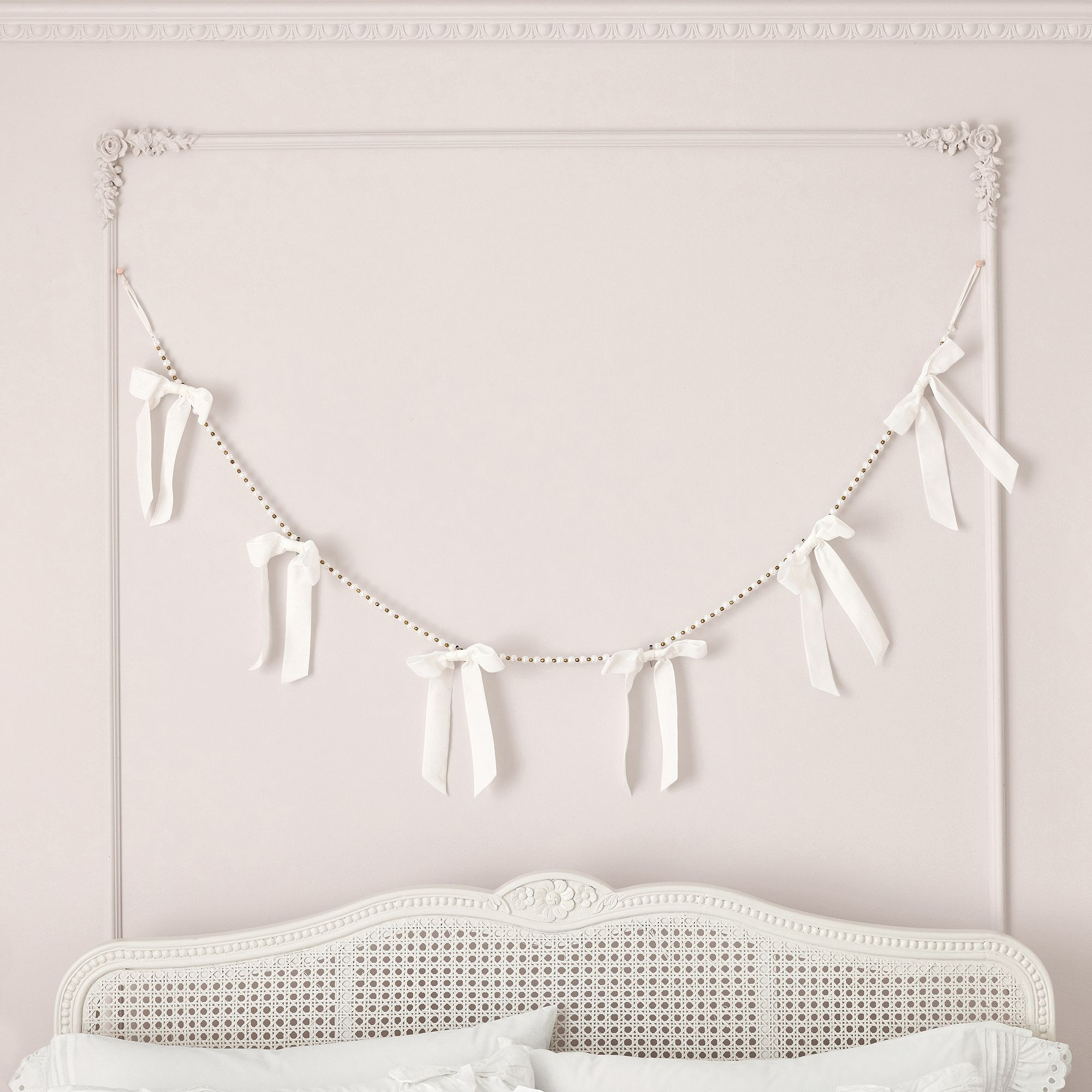 LoveShackFancy Pearl With Bows Garland (72") | Pottery Barn Teen