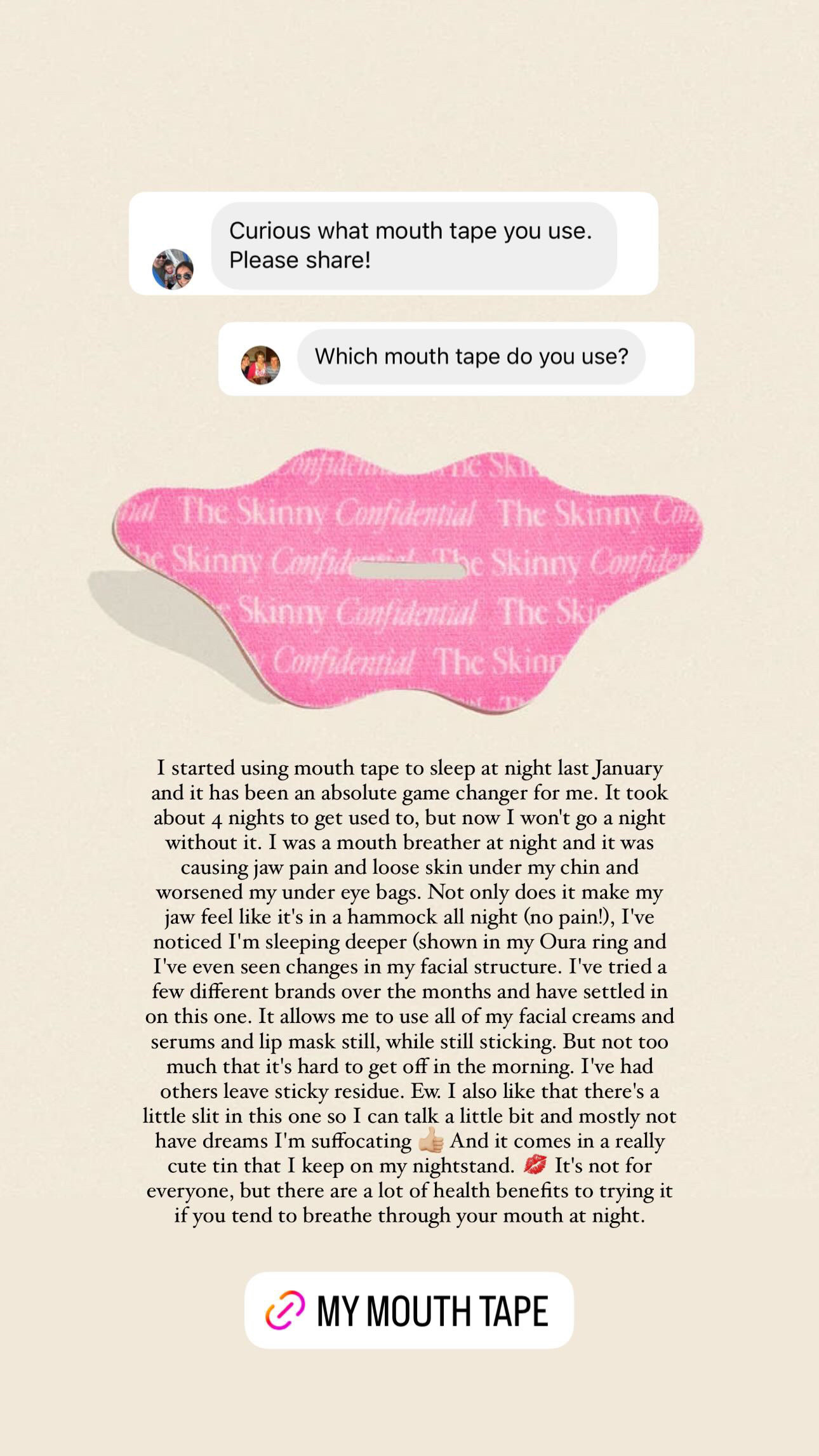 Will definitely be taking my mouth taping journey into 2025!! 

#LTKFitness #LTKFindsUnder50 #LTKBeauty