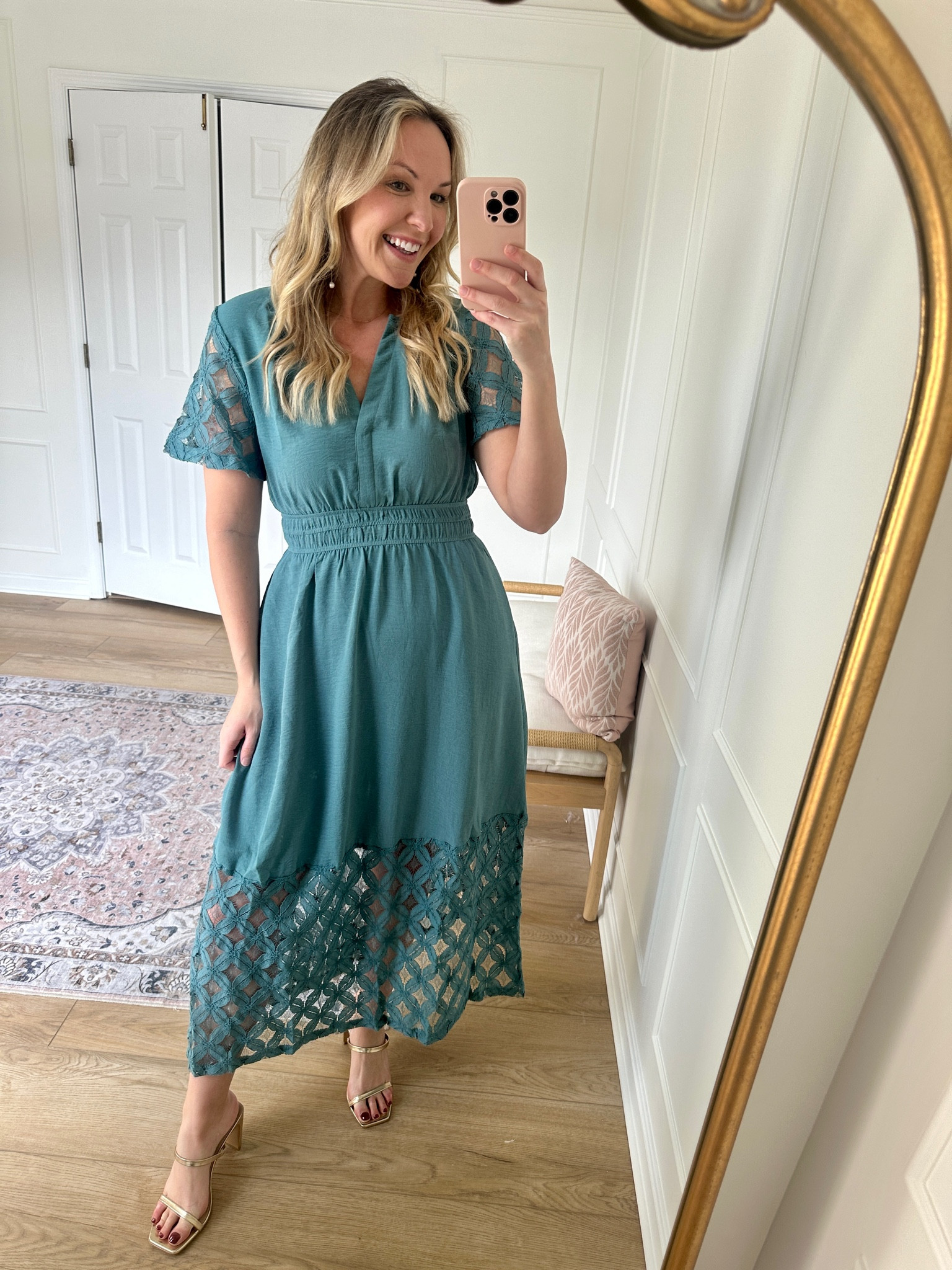 Love the details on this spring dress - perfect for any spring occasion! Wearing a med 

#LTKSeasonal #LTKMidsize #LTKFindsUnder50