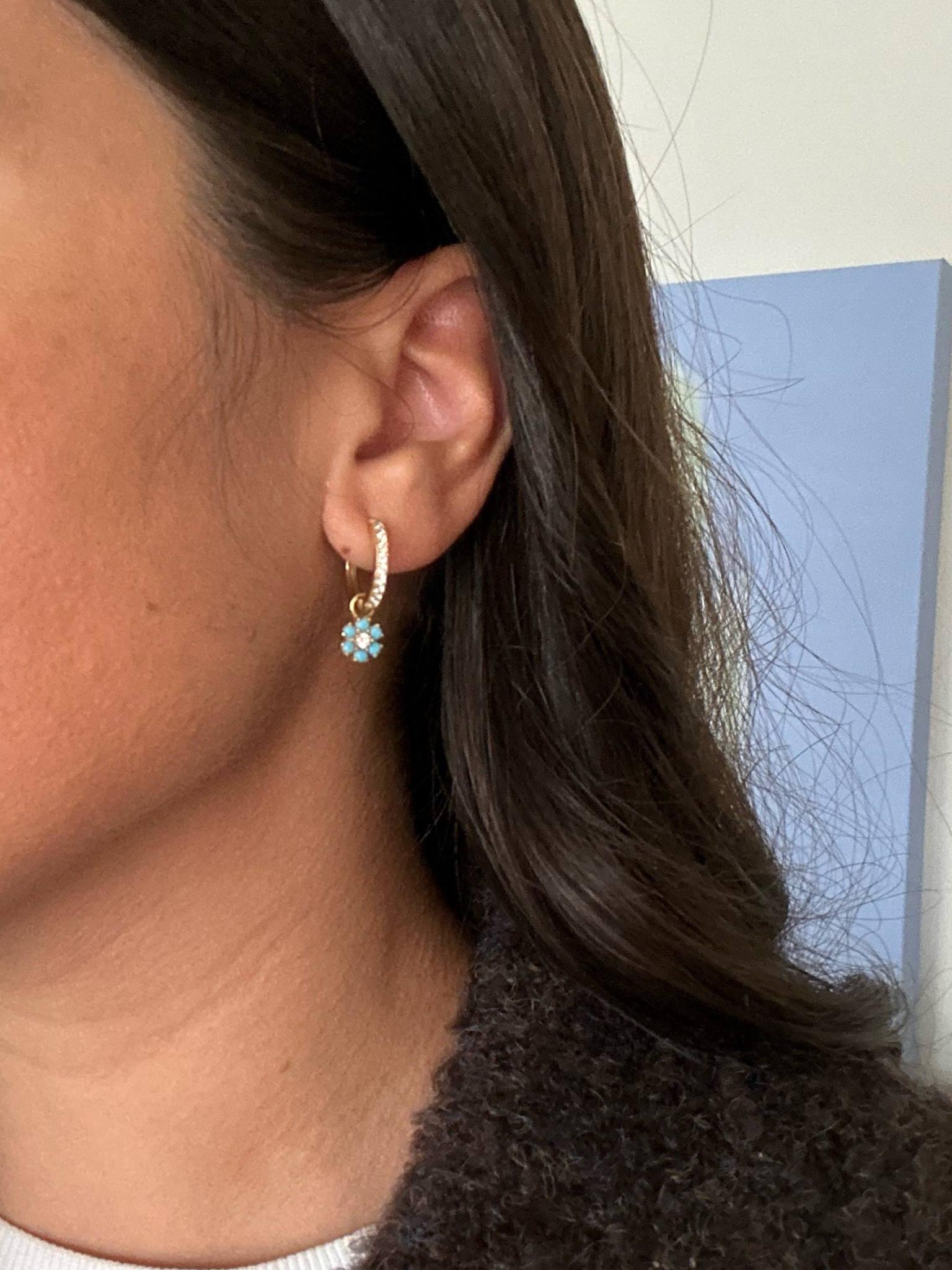 The perfect earrings and gift. Wear with a charm or without. Linking charms and hoops.

#LTKHoliday #LTKGiftGuide #LTKFindsUnder100