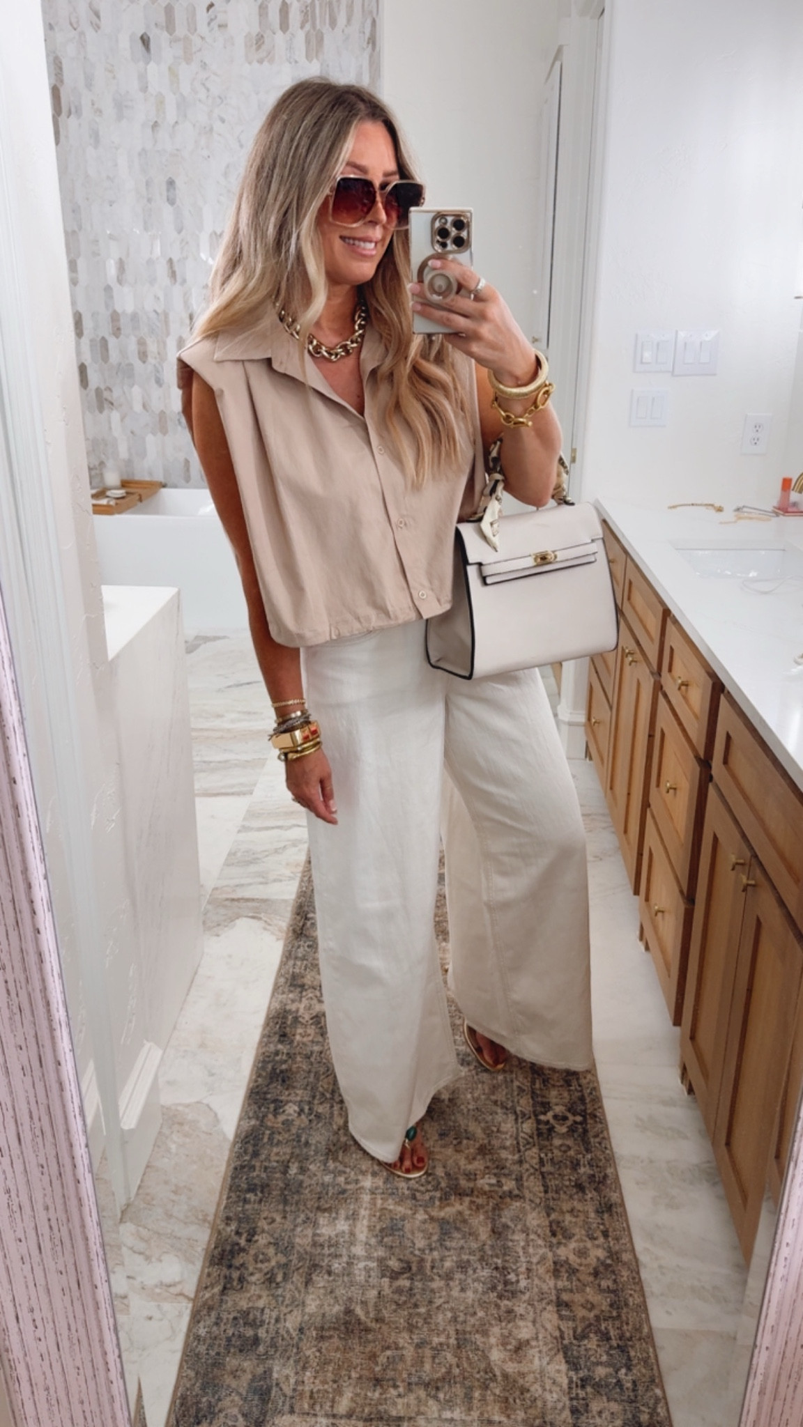 Travel outfit track pants fit true to size and comes in petite to extra tell lengths. Wearing medium tall.

 Summer shoes. Aerie.Travel outfit. San diego . Free people.. Jelly sandals size up in between sizes. Summer sandals. Miu miu slides. Crochet. Sized up to large in tennis dress. Pickleball outfit. Summer fashion. Summer outfit. Beach vacation outfit. Jeans size down one size to 28 (normally 30. Too sized up. Swimsuit coverup. Beach vacation outfits. Dress fits true to size. Looks like zimmermann. Outfit for my son’s award ceremony. 

. Walmart. Anthropologie. Travel outfits. Vacation outfits beach. Zimmermann. Aerie. Travel outfit. Beach outfit. Linen pants. Skirt fits true to size. Graduation dresses. Graduation outfit. Wedding guest dress. Summer wedding guest. Vacation outfits. Resort wear. Summer outfits. Workwear. Mother’s Day outfit. All fit true to size. Workout outfits. Summer outfits. Madewell looks for less. Walmart fashion. 
Travel outfits. Memorial Day weekend outfit. July 4th outfits. Lake outfit. Shorts. Alo looks for less. Athleisure. Walmart. Walmart fashion. Springoutfits 2036. Workout. Sports Lon outfit. Lululemon. Freee people. Sized up one size to large in the romper for this comfy fit. White button down. Shorts. . Travel outfits. Spring fashion. 2026. Aerie. Plus
 size fashion. Vacation outfit. Spring outfits 2026. Sports outfit. Spring outfits 2026. Spring fashion. Easter. Jumpsuit. Romper. Memorial Day weekend. GRWM. Sports mom outfit