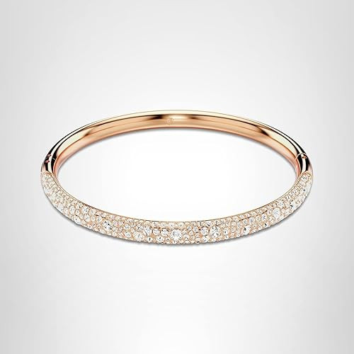 Swarovski Meteora Bangle, Snow Pave, Clear Crystals on Rose Gold-tone Finished Metal | Amazon (US)