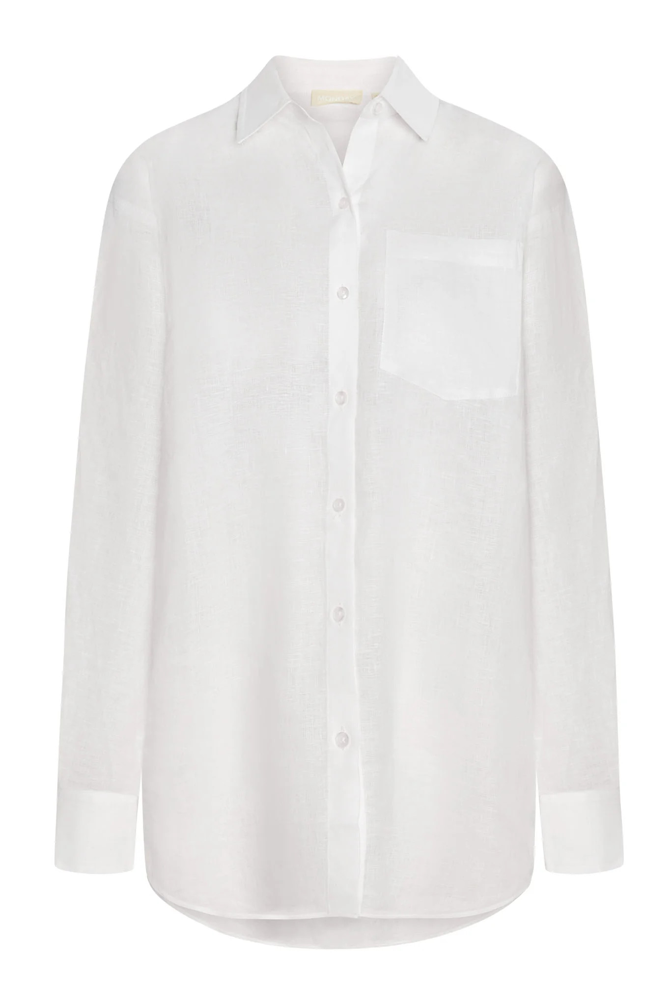 La Jolla Linen Shirt - White Linen | Monday Swimwear