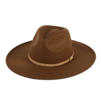 Hadley Wren Stella Wide Brim Fedora - Brown | Target