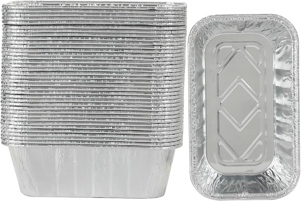 30 Pack 1Lb mini Loaf Pans Heavy Duty Disposable Aluminum Foil Bread Tins Standard Size - 6" X 3.... | Amazon (US)