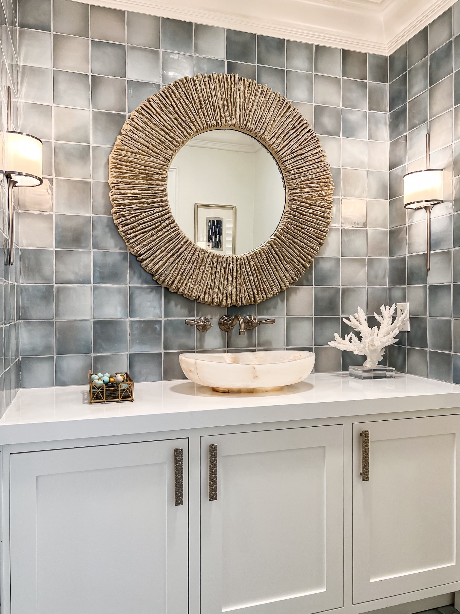 Ocean hues and natural textures.

#LTKHome