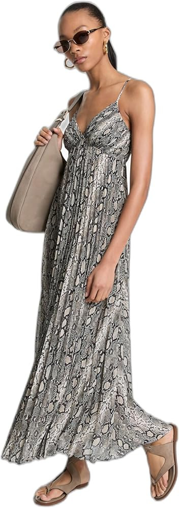 Michael Kors Women's Maxi Pleated Slip Dress | Amazon (US)