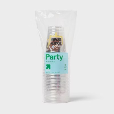 Disposable Clear Plastic Cups - Touchdown - 18oz/30ct - up&up™ | Target