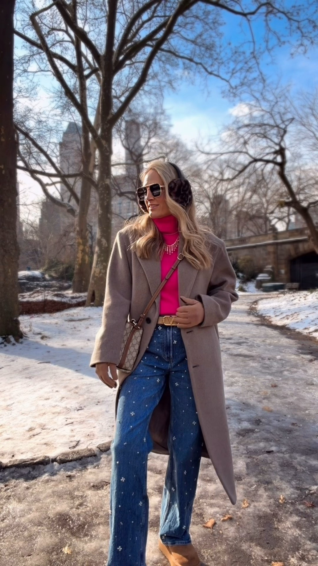 New York City outfit day 2! 48% off my Kashmir sweater. It runs small -I got a size medium and comes in several colors. 

#LTKHoliday #LTKootd #LTKGiftGuide