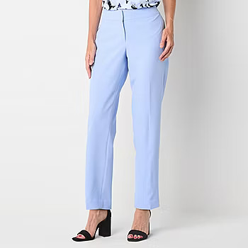 Black Label by Evan-Picone Womens Straight Fit Straight Suit Pants, Color: California Sky - JCPen... | JCPenney