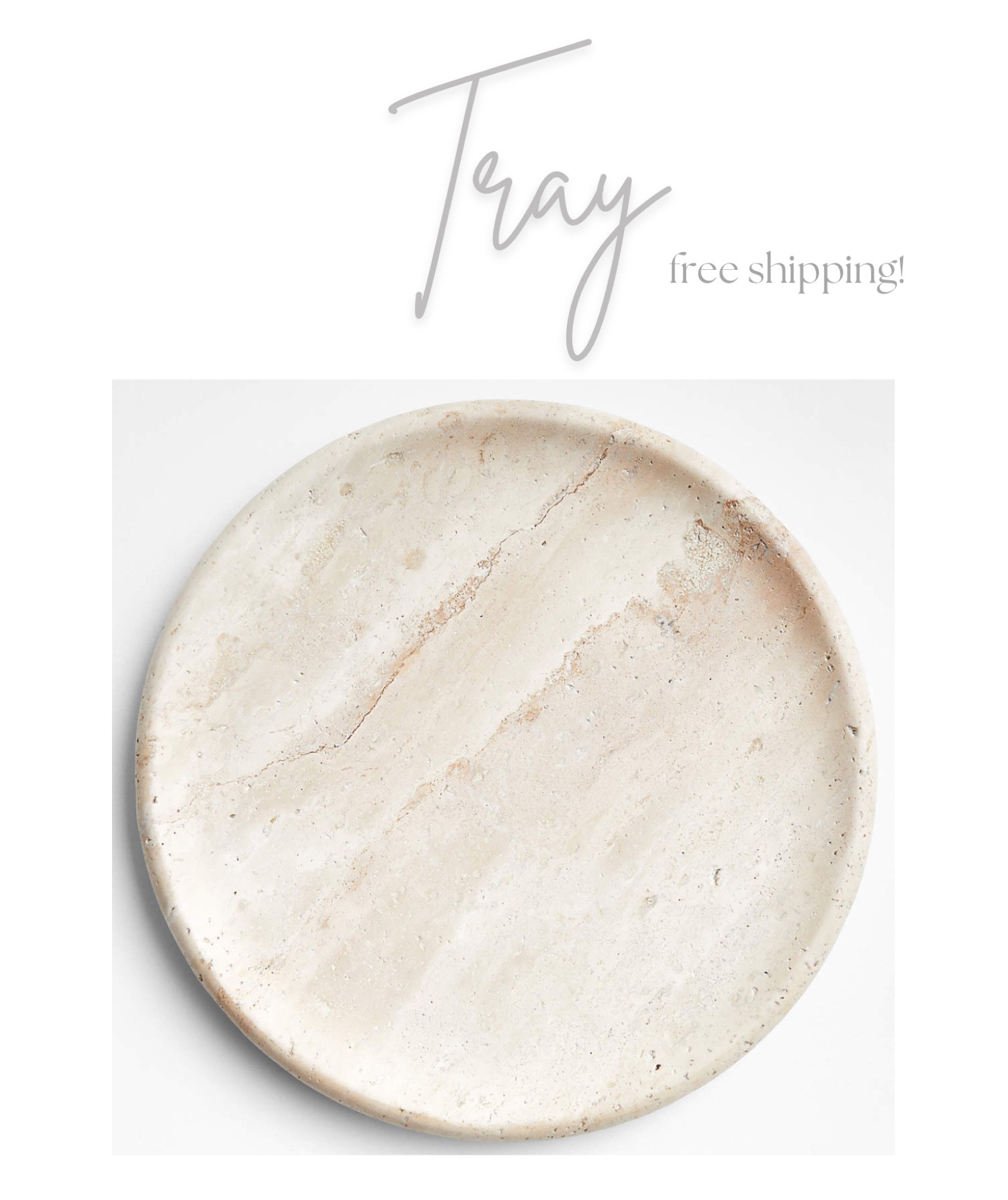 Love this beautiful new travertine tray! Ships for free 

#LTKhome #LTKfindsunder100