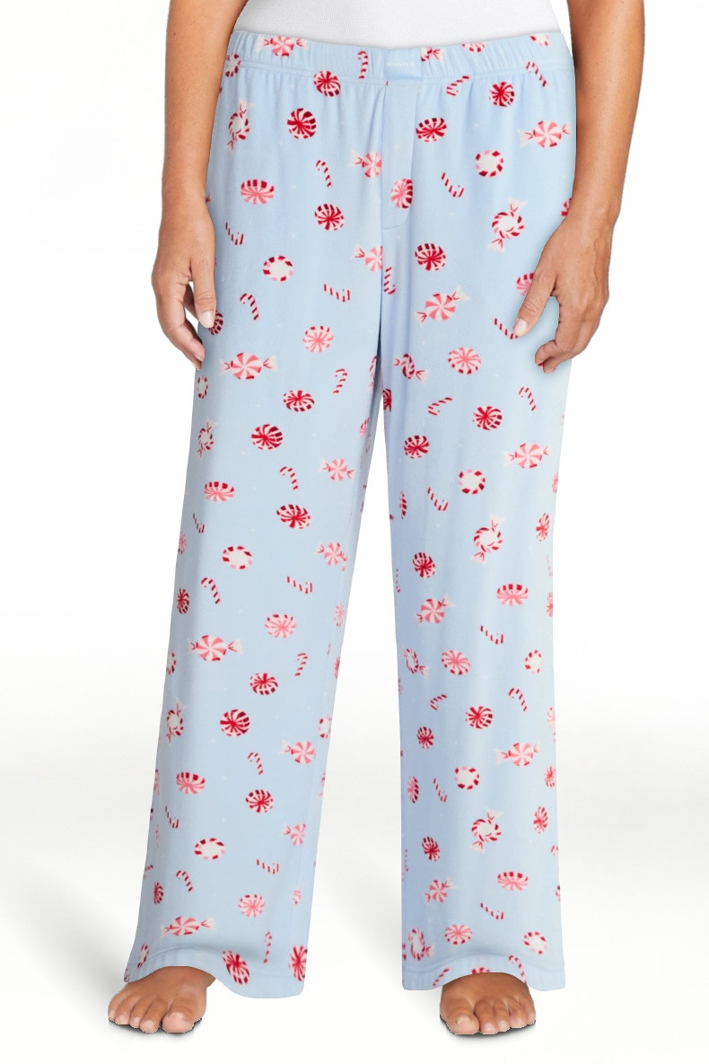 Joyspun Women's Velour Wide-Leg Sleep Pants, Size XS-3X | Walmart (US)