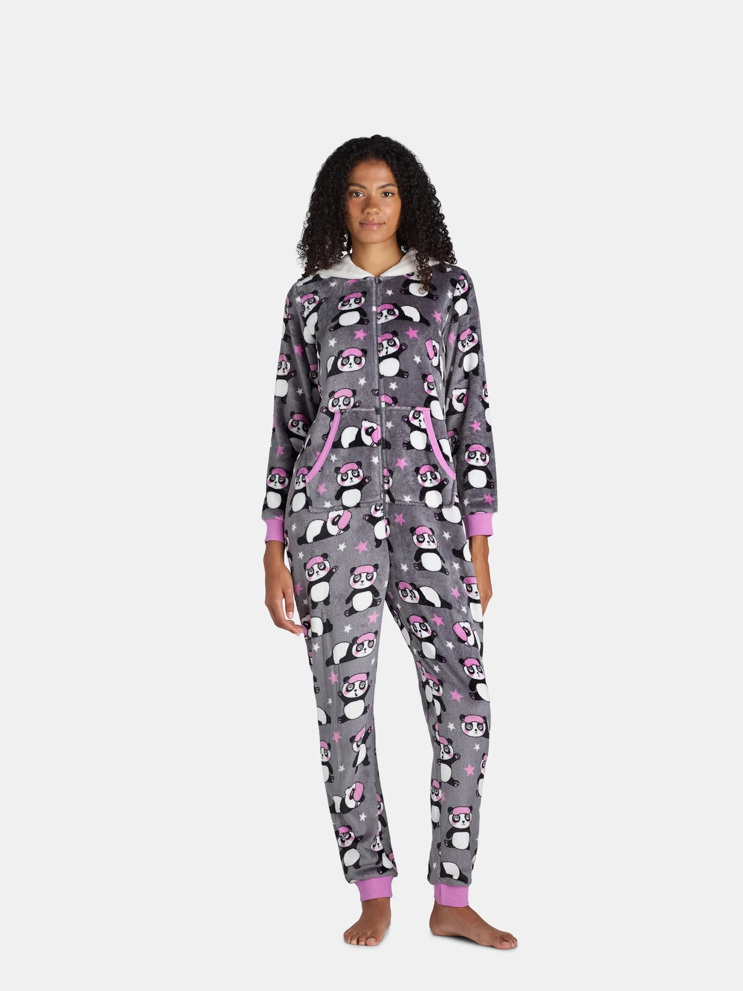 Holiday Time Union Suit Panda, Sizes XS-3X | Walmart (US)