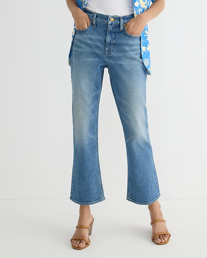 10" demi-boot crop jean in Flora wash | J. Crew US