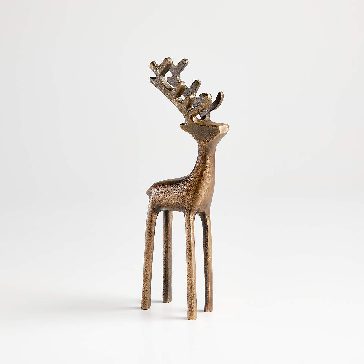 9" Silver Reindeer + Reviews | Crate and Barrel | Crate & Barrel