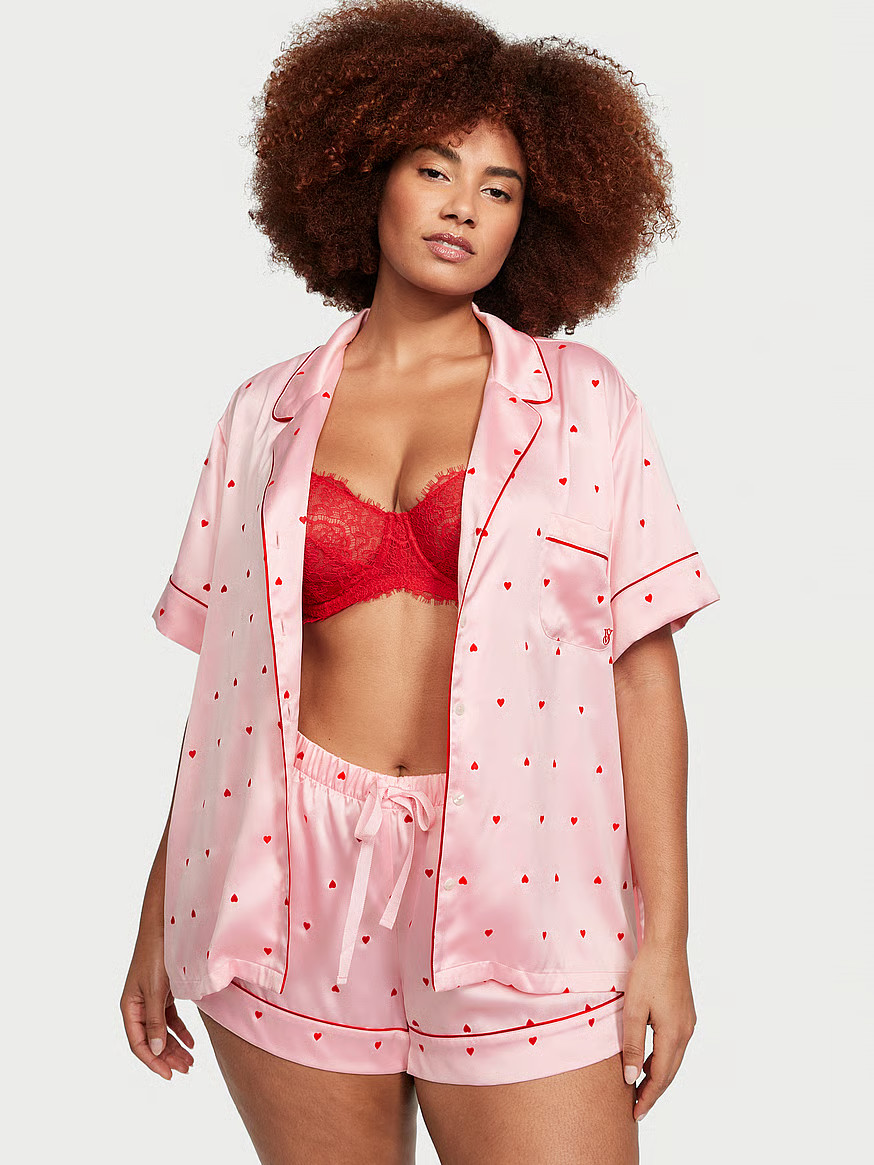 Satin Short Pajama Set | Victoria's Secret (US / CA )