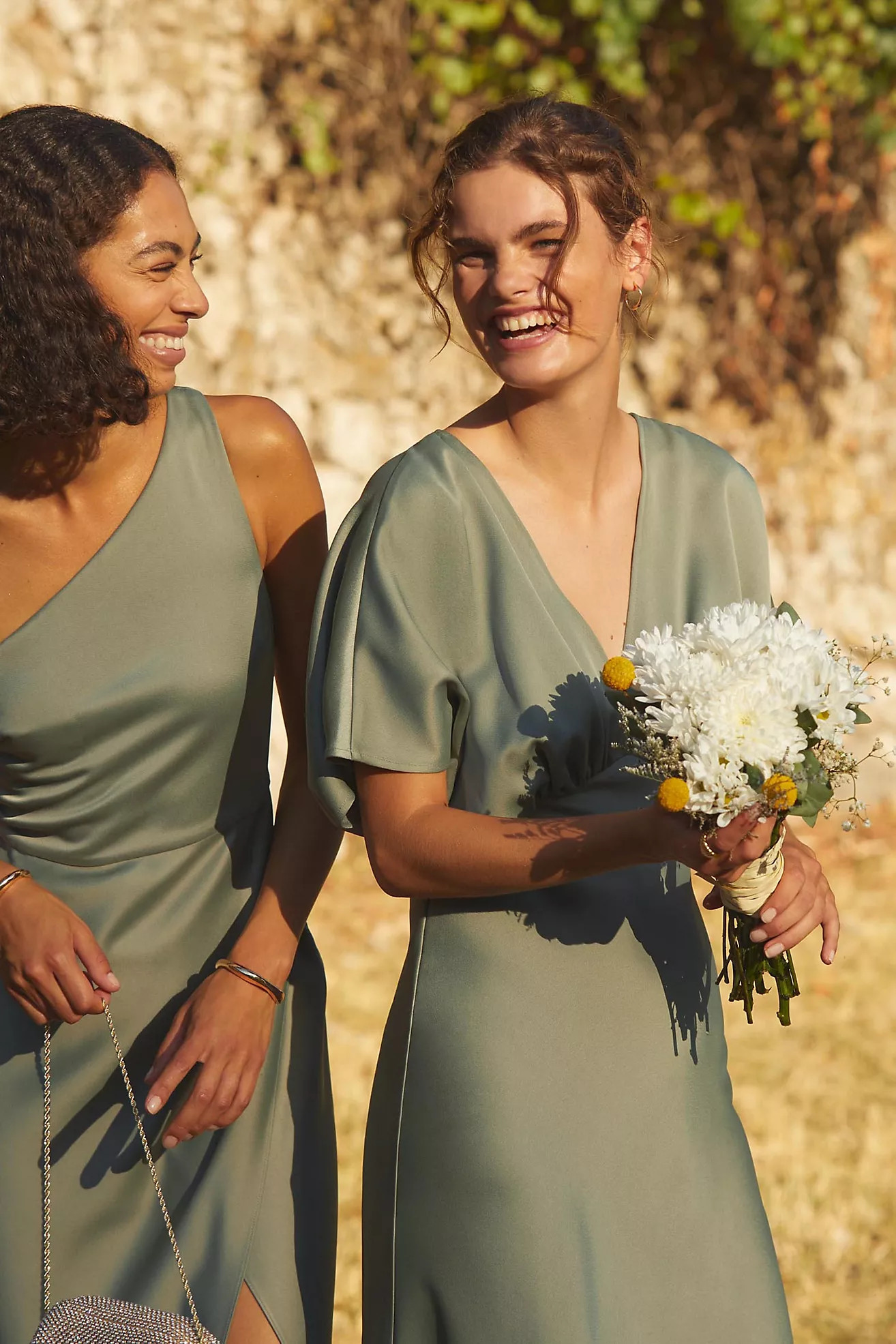 BHLDN Leila Satin Charmeuse Dress | Anthropologie (US)