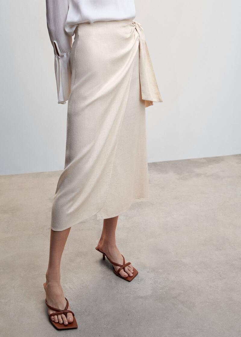 Knot midi skirt | MANGO (US)