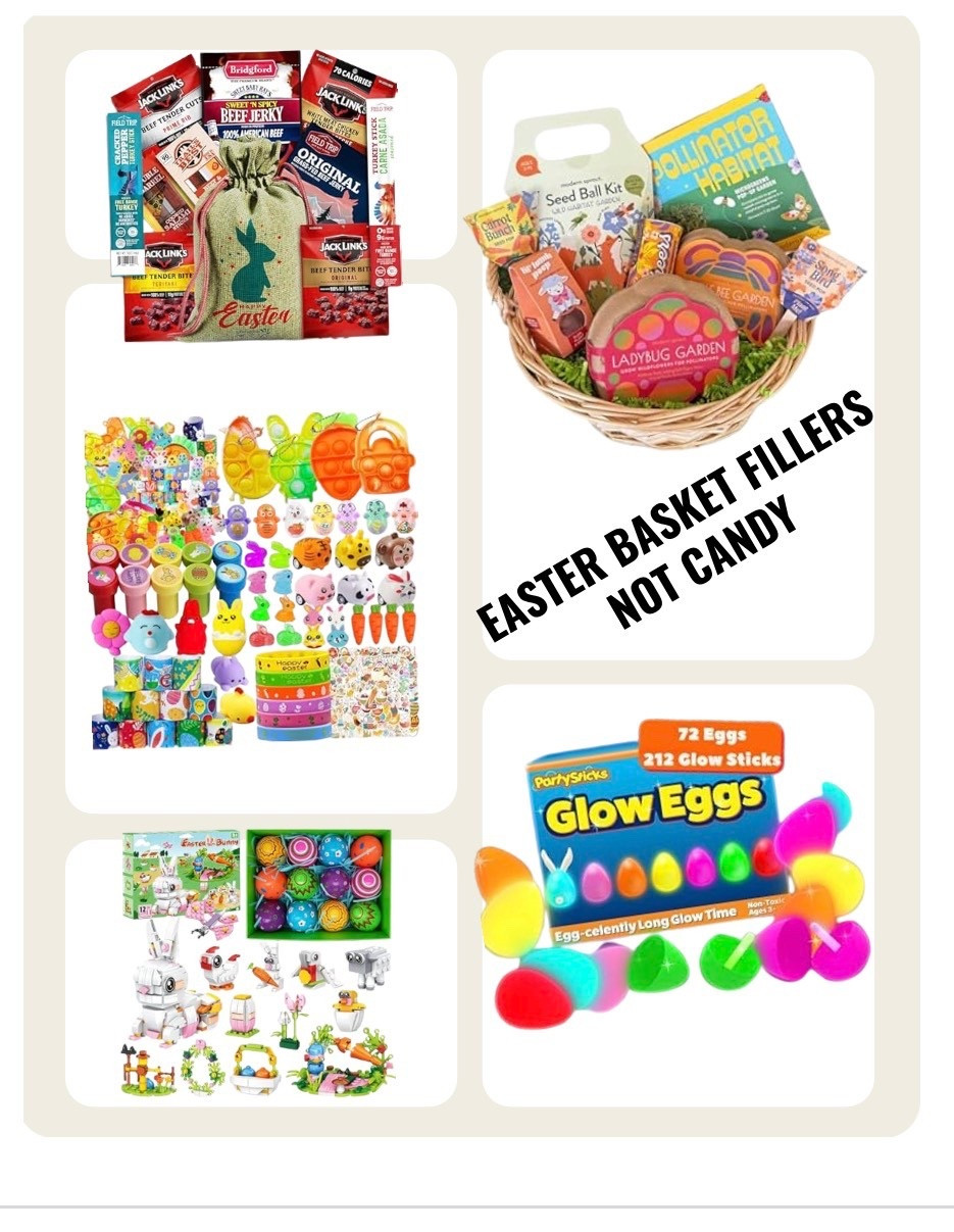 The No-Candy Easter Basket Stash 🚫🍬

If you are officially over the post-Easter sugar crash, this post is for you. I put together a board of my absolute favorite non-candy basket fillers that kids (and teens!) will actually use and be excited about.

What’s on the board:

The Teen Win: A jerky lover's gift sack. Perfect for the older kids who are "too cool" for a standard basket. 🥩

The Little Gardeners: A complete "seed ball" and pollinator habitat kit for a fun spring activity. 🌸🦋

The Fidget Stash: A huge assortment of pop-its, squishies, and small fidget toys. Perfect for class parties, too! 🧩

The Activity Kits: Brick-building bunnies and patterned egg crafts to keep little hands busy. 🧱🎨

The Night Hunt: Glow-in-the-dark eggs (72 pack!) and over 200 mini glow sticks. This turns a morning hunt into a cool nighttime event! 🌙✨

Everything on this board is linked in my “Easter 2026” favorites list below! 🥂🐣

#LtkHome #LtkKids #LtkHoliday #LtkSeasonal #LtkUnder25 #EasterMustHaves #NoCandyEasterEggFillers #EasterBasketFillers #MomHacks #EasterCrafts #GlowHunt #TeenGiftIdeas #ActivityKits #Easter2026