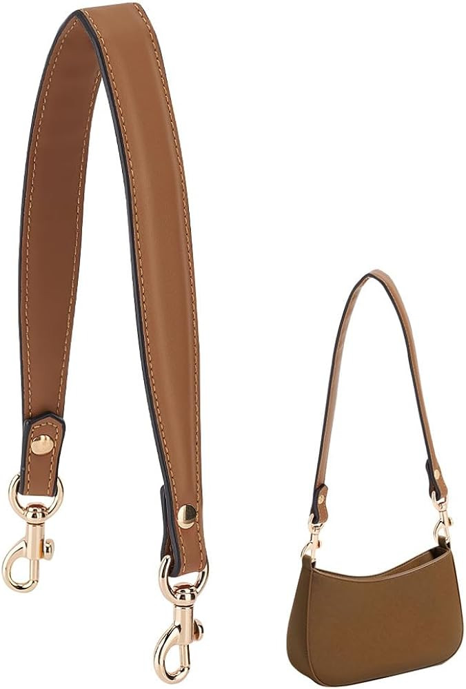 PH PandaHall Brown Genuine Leather Handle Purses Strap 50cm(20 Inch) Purse Straps Replacement Sho... | Amazon (US)
