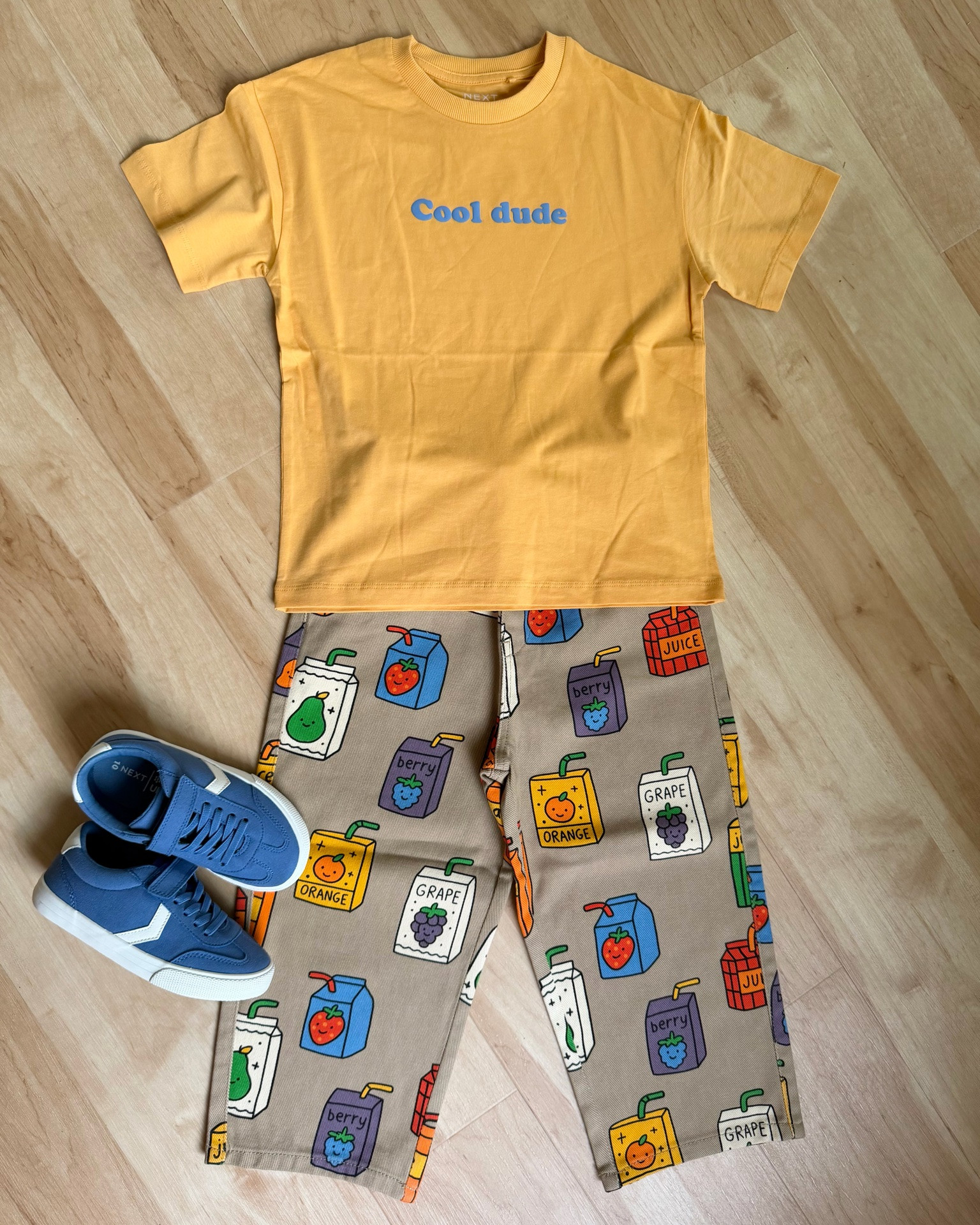 Toddler boy outfit inspo 😍🧃
I missed these pants the first time but saw a restock & grabbed them so fast! How cute are they!? 
I might do this for his first day of 4K outfit🥹
Currently the pants are sold out, not sure if they’ll restock 🙏 but hopefully they will!

#toddlerboyclothes #toddlerboyoutfits  #toddlerboystyle #toddlerboyfashion #colorfuloutfit #toddlerstyle #nextus #nextkidsclothes #juiceboxpants #cuteboyclothes

#LTKootd #LTKSeasonal #LTKKids