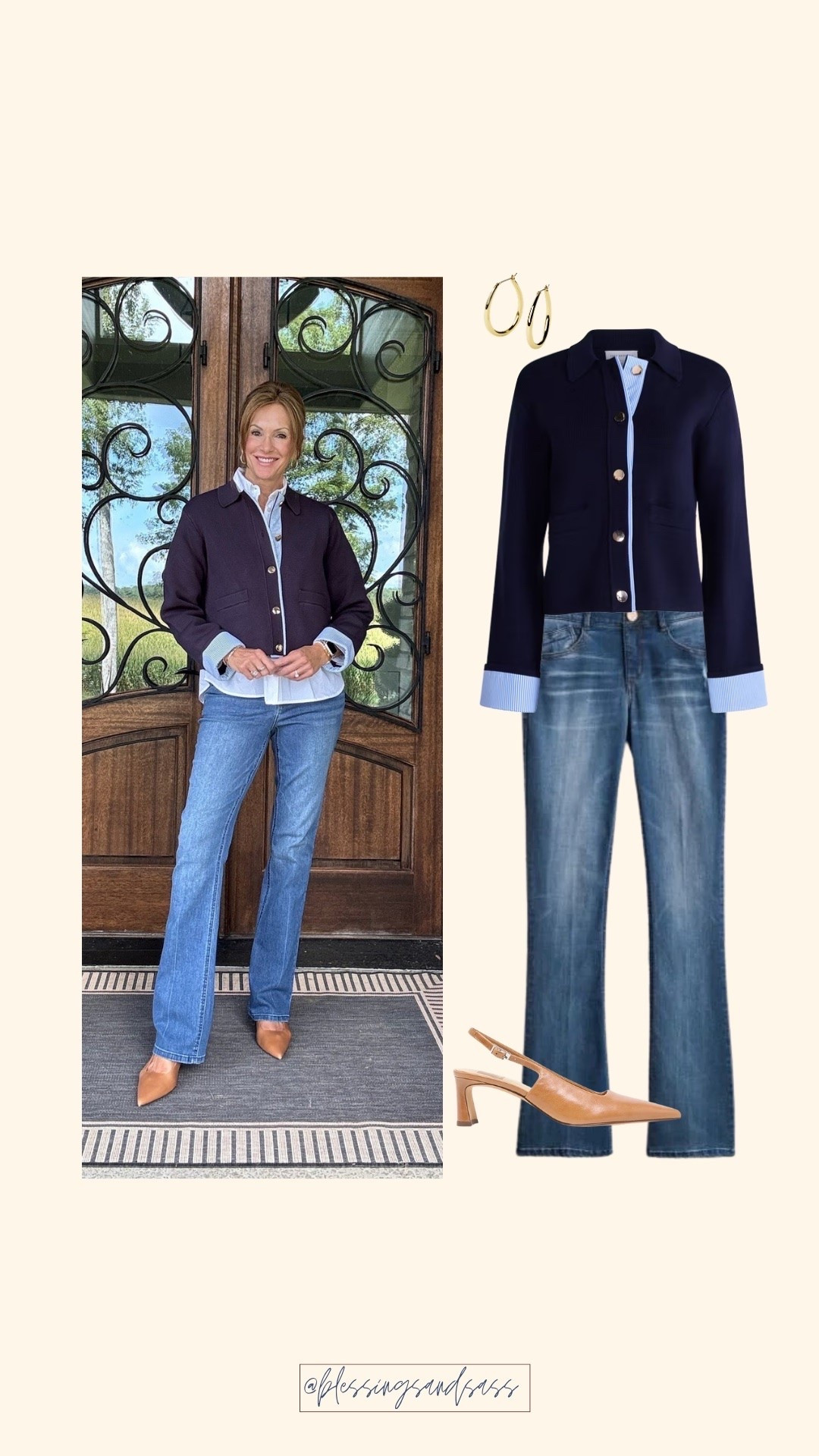 Looks and feels like J.Crew at a much more affordable price! It’s selling quickly, so don’t wait. I grabbed a large for a relaxed fit, but a medium would have worked for a closer fit. Wearing a large in the cardigan, medium in the button-down and size 29 tall/long in the denim.🤍

Fall style, teacher outfit, affordable fashion, cardigan outfit, fall outfit inspiration

#LTKootd #LTKSeasonal #LTKOver40