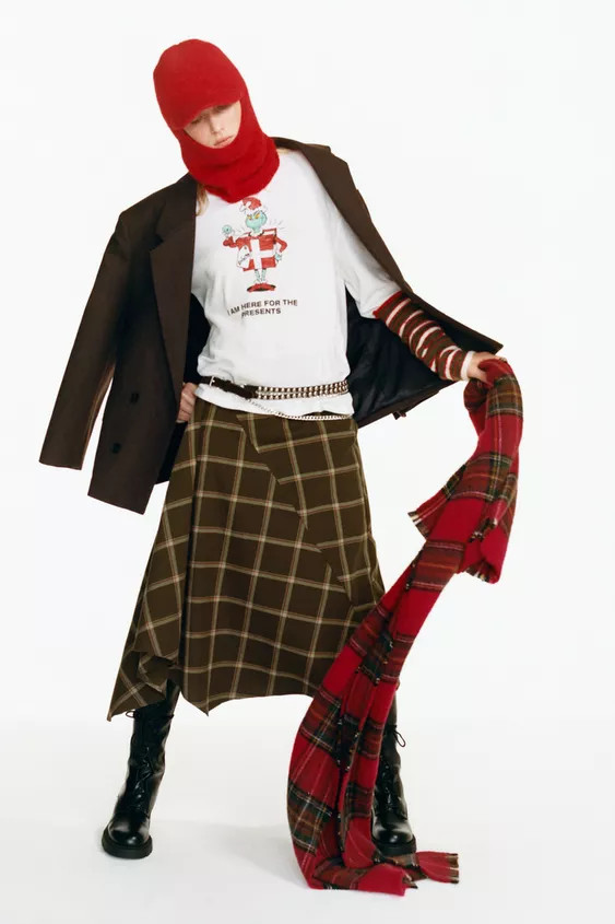 CHECKED SCARF | Zara DE