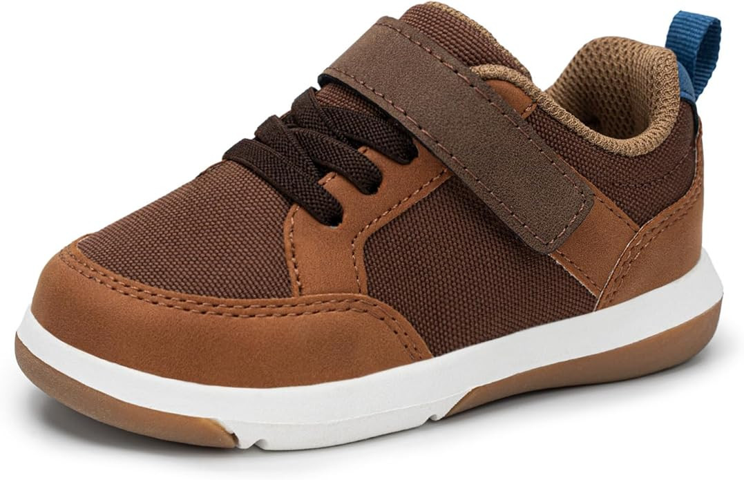 SKYWHEEL Toddler Boy Shoes Casual Sneakers with Hook and Loop Easy On and Off Breathable Mesh Upp... | Amazon (US)