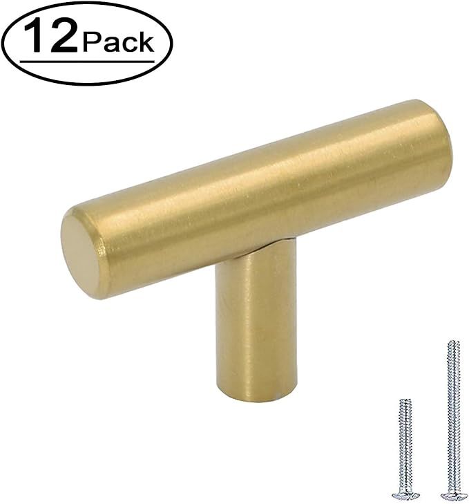 Gold Drawer Knobs for Dresser Drawers Kitchen Cabinet Knobs - LONTAN LH201GD Gold Hardware for Ca... | Amazon (US)