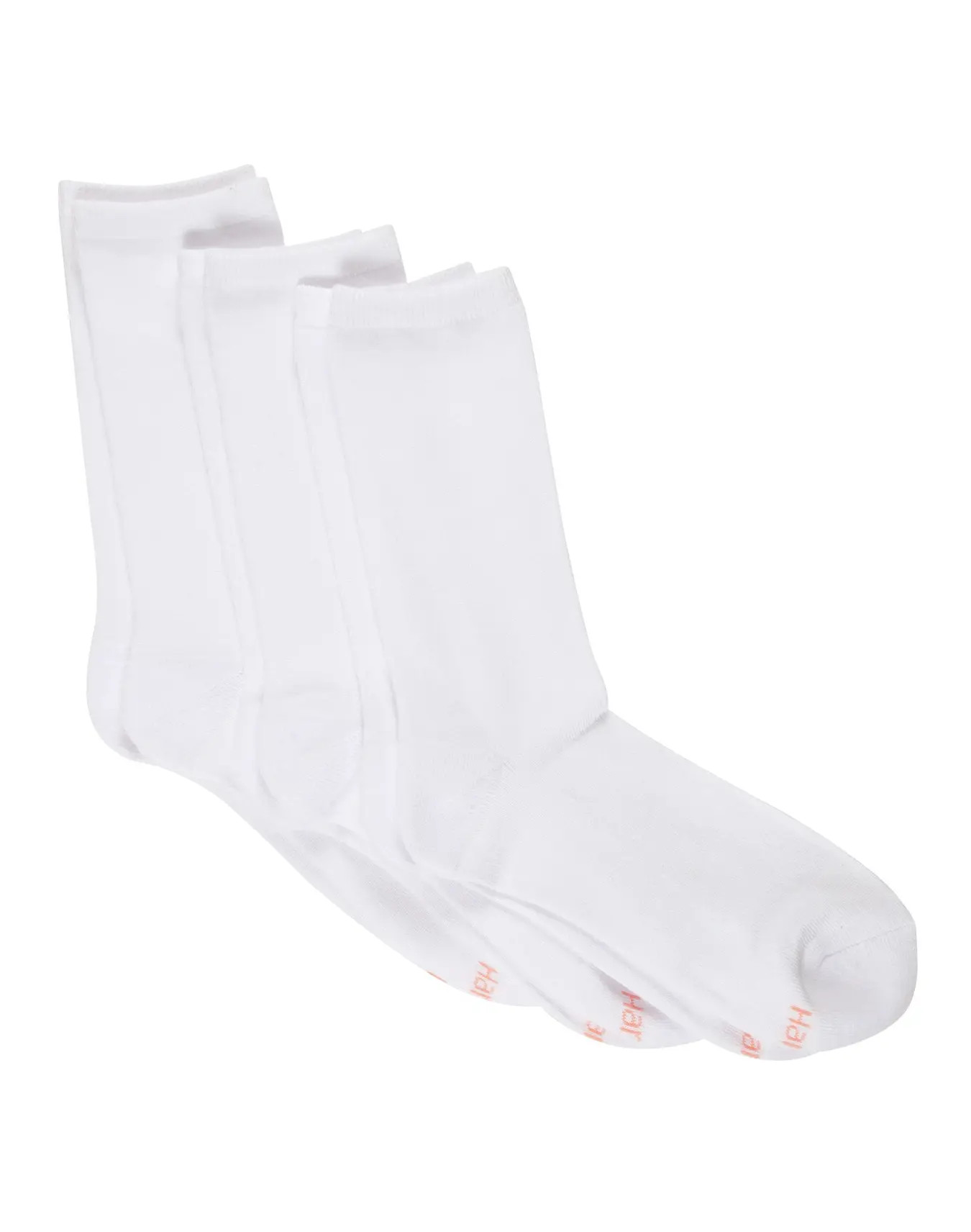 Hanes ComfortSoft® Women's Crew Socks,Fits shoe sizes up to 8-12, 3-Pack #882L3 | Hanes.com