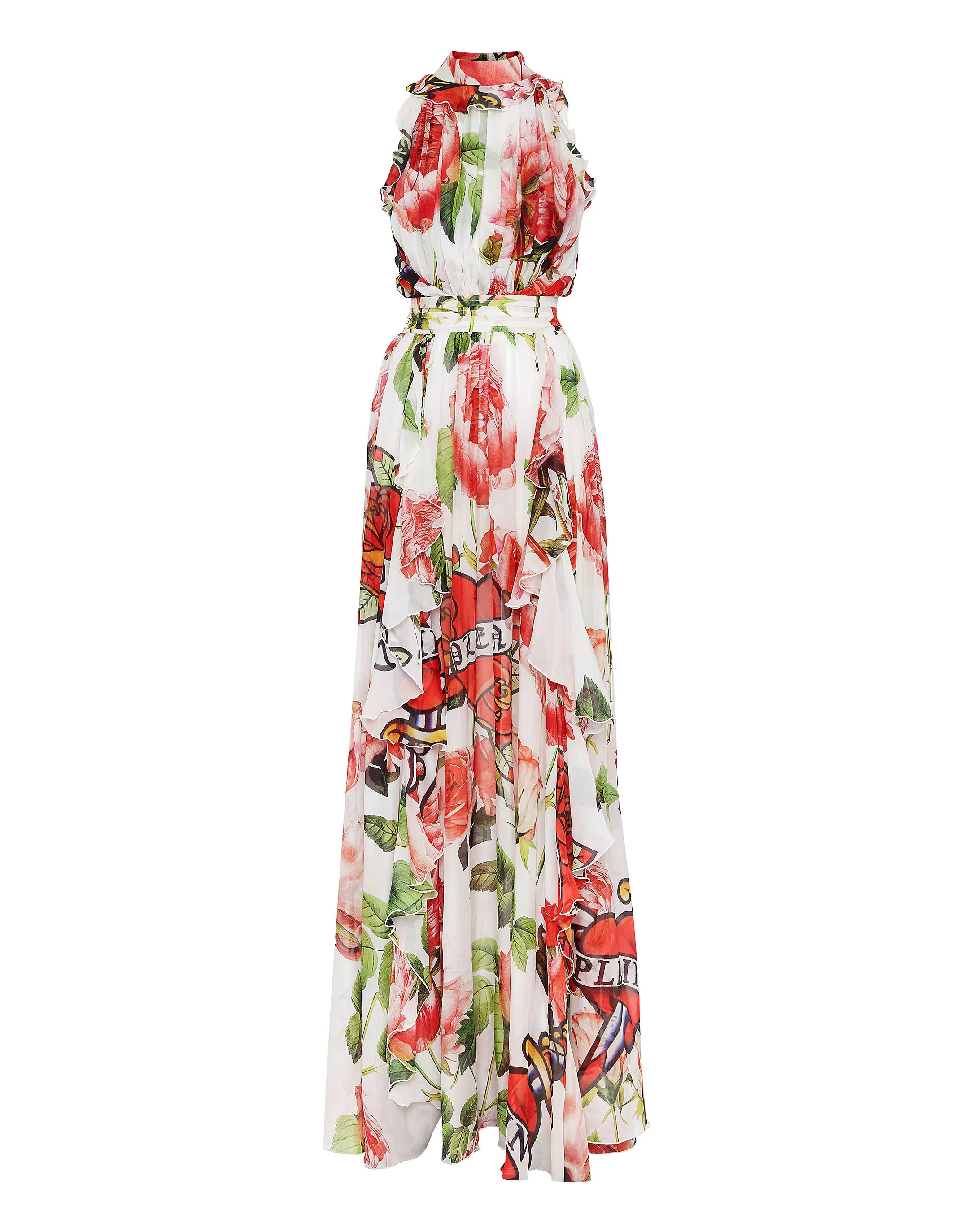 Silk Chiffon Long Dress Love | Shop Simon