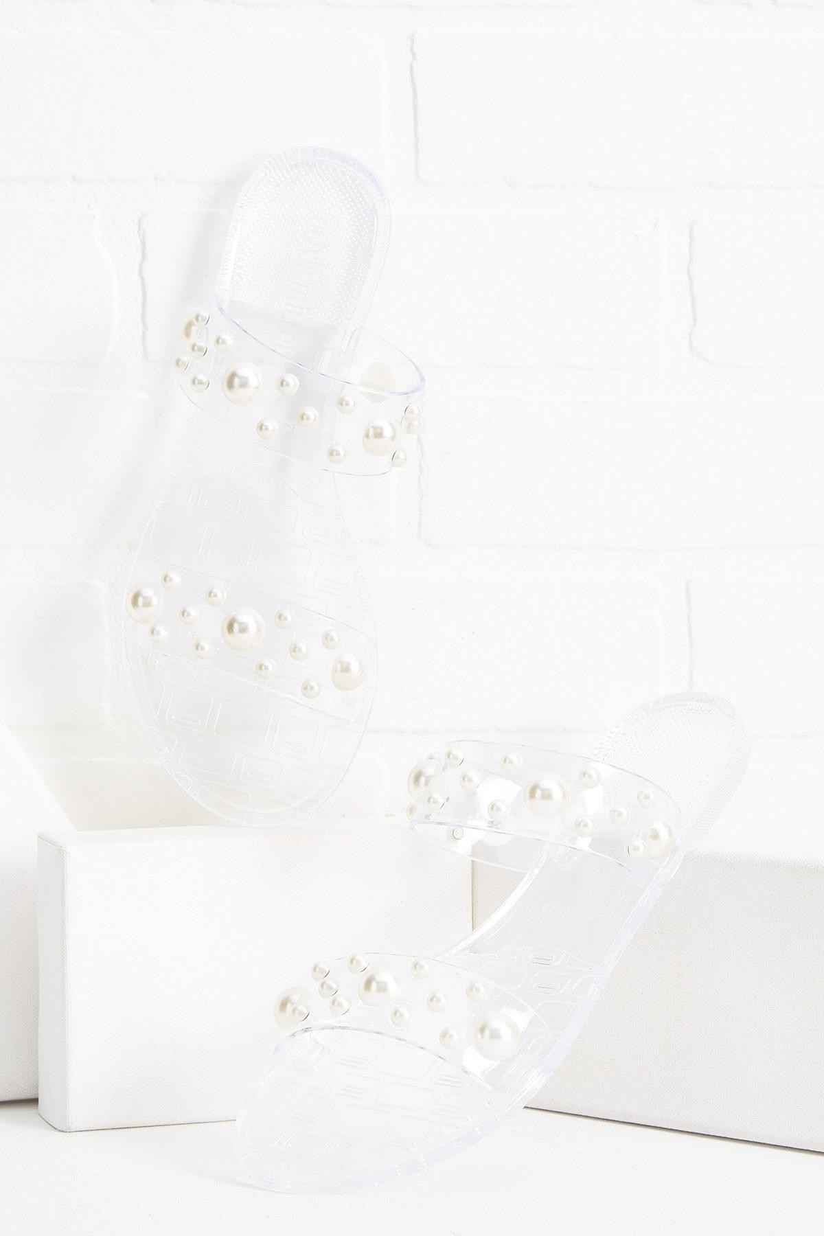 double band pearl sandals | Versona